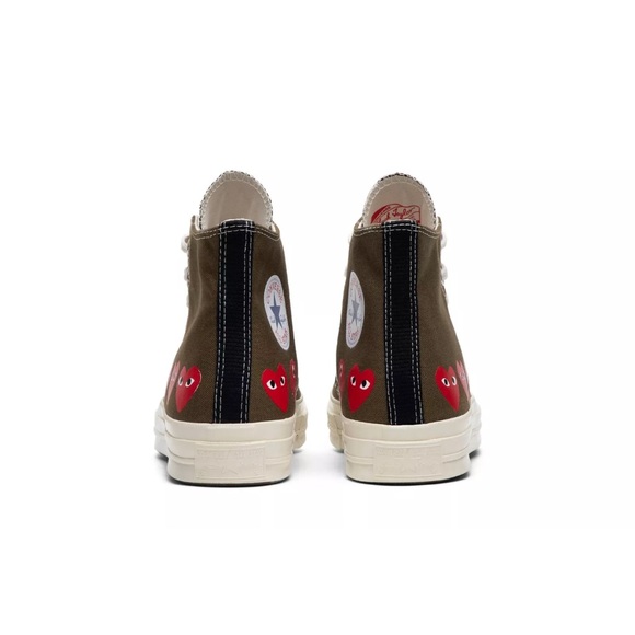 COMME DES GARÇONS PLAY CHUCK TAYLOR ALL  STARS CONVERS SNEAKERS SIZE 8 men 10 W - Picture 5 of 10